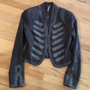 Free People Cropped military cropped jacket